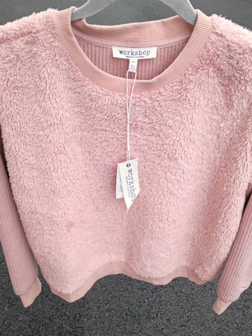PINK FAUX FUR SWEATER